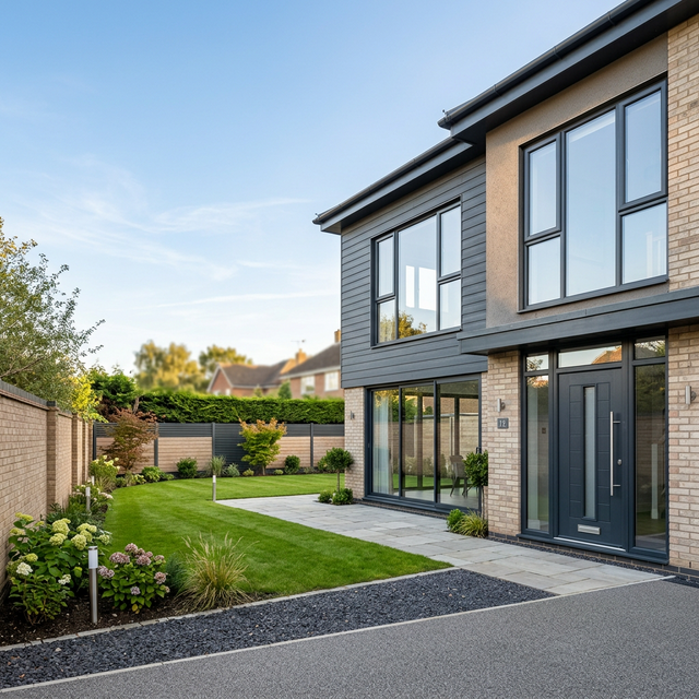 Modern UK House Exterior with Premium Windows and Doors